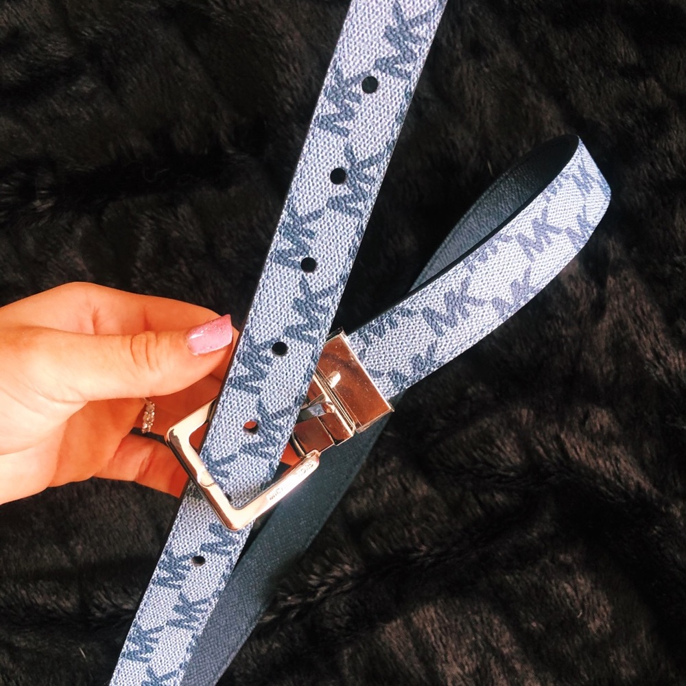 2 Micheal Kors Belts !! blue and black belt